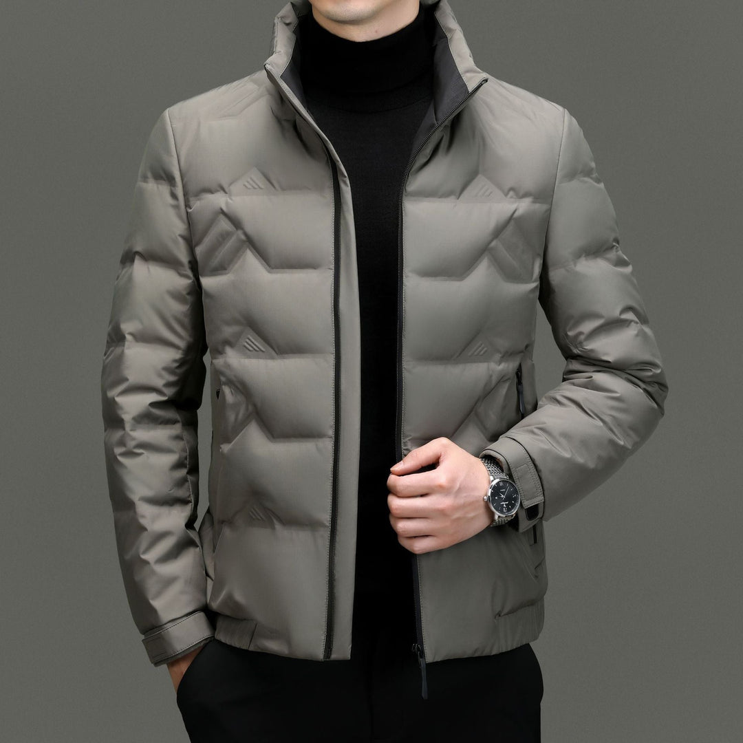 Daunenjacke Herren Entendaunen Seitentaschen Elegant