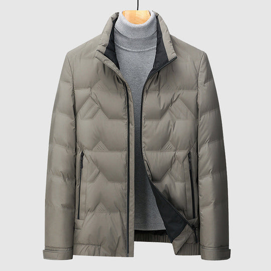 Daunenjacke Herren Entendaunen Seitentaschen Elegant