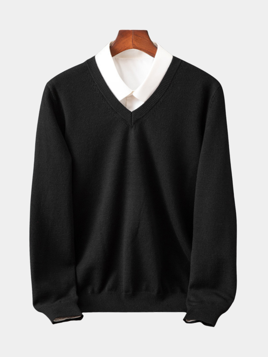 Kaschmir Pullover Herren Strick Weich Warm Sweater