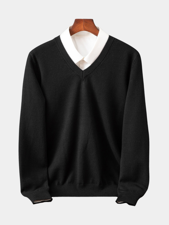 Kaschmir Pullover Herren Strick Weich Warm Sweater