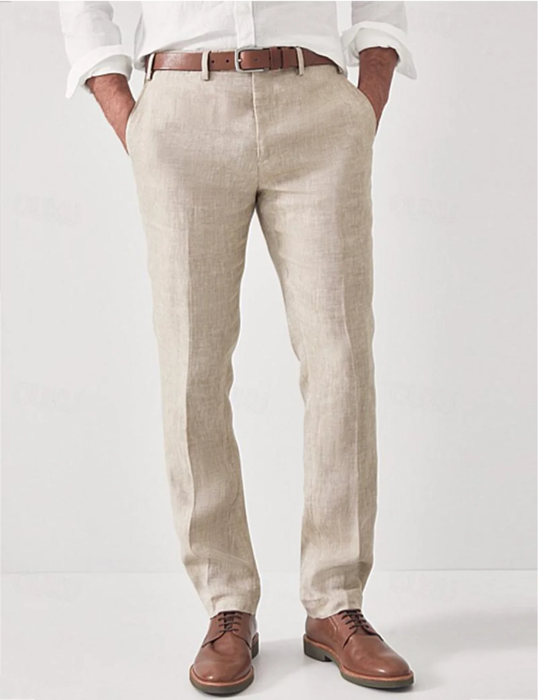Herren Leinen-Anzughose – Elegante Sommerhose aus 100% Leinen