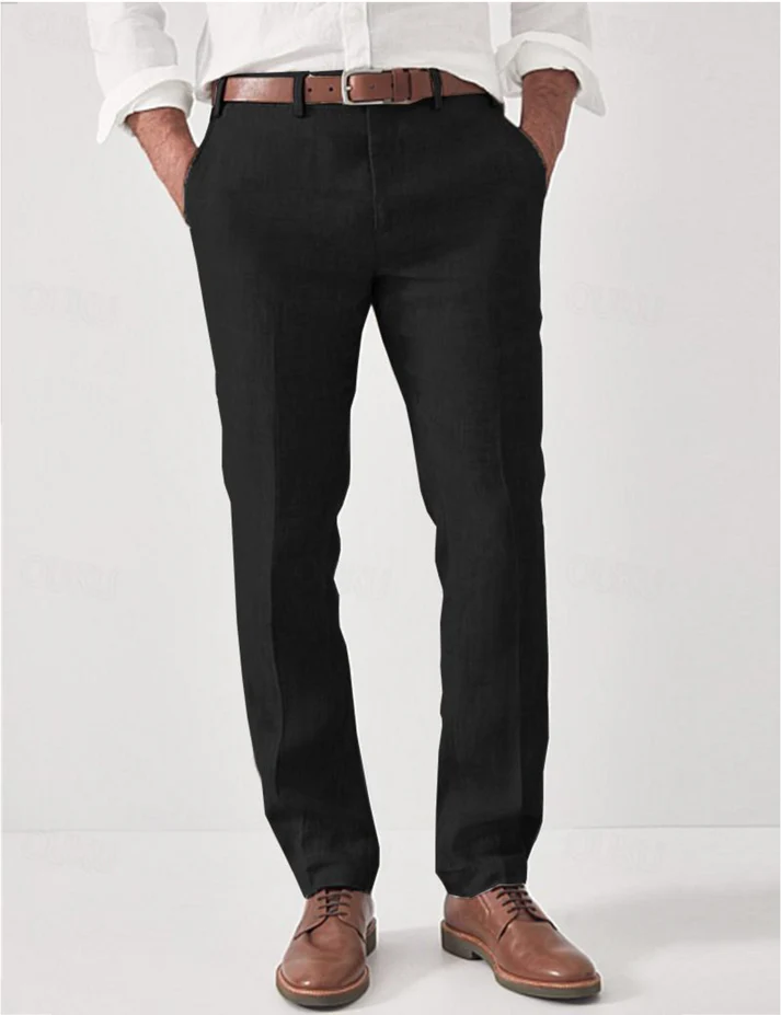 Herren Leinen-Anzughose – Elegante Sommerhose aus 100% Leinen