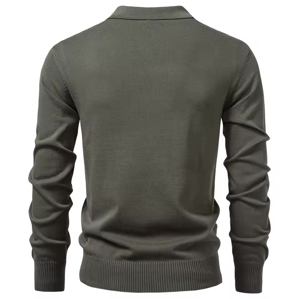 Troyer Quarter-Zip Pullover Herren Urban Sweater Zip