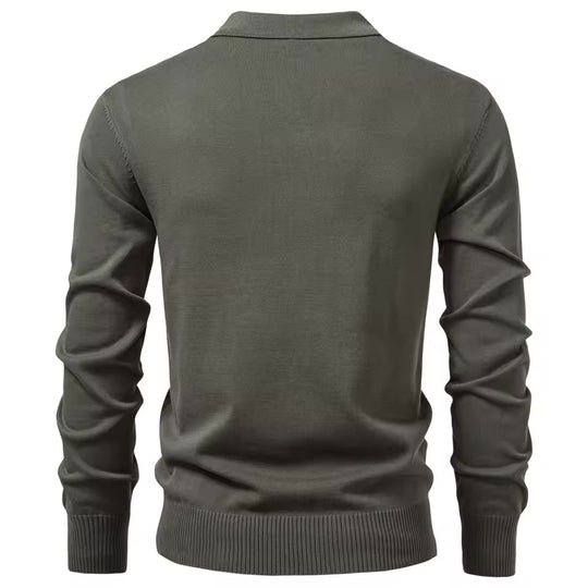 Troyer Quarter-Zip Pullover Herren Urban Sweater Zip