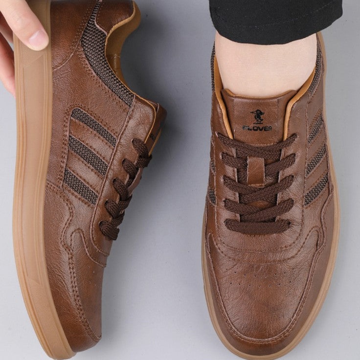 Echtleder Low-Top Sneaker Herren Retro Alltag Bequem