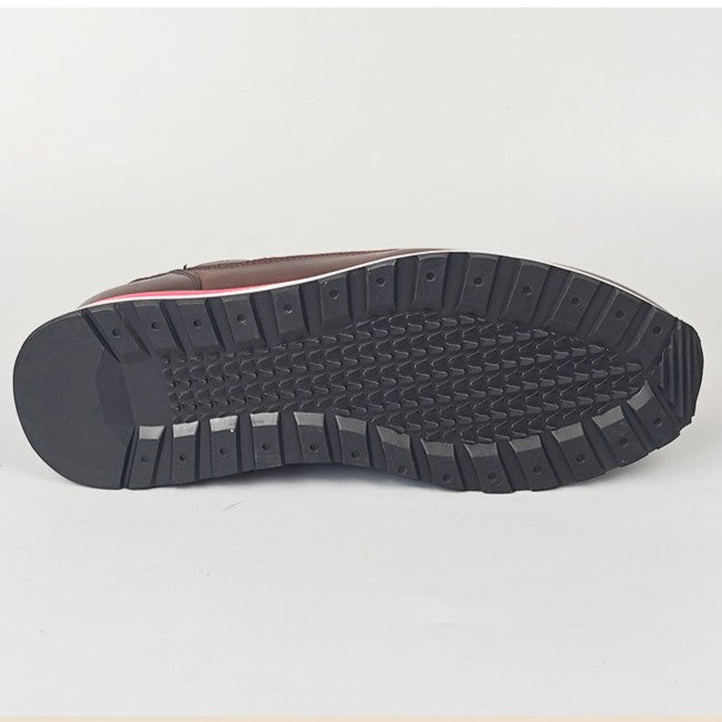 Retro Rindsleder Sneaker Herren Gepolstert Alltag