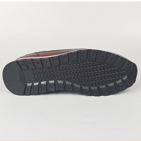 Retro Rindsleder Sneaker Herren Gepolstert Alltag