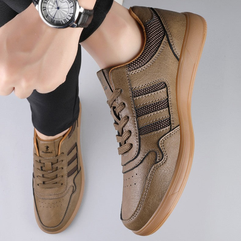 Echtleder Low-Top Sneaker Herren Retro Alltag Bequem