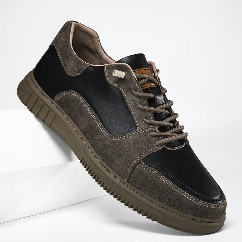 Spaltleder Sneaker Herren Slip-On Gepolstert Modern