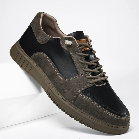 Spaltleder Sneaker Herren Slip-On Gepolstert Modern