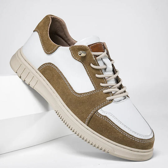 Spaltleder Sneaker Herren Slip-On Gepolstert Modern