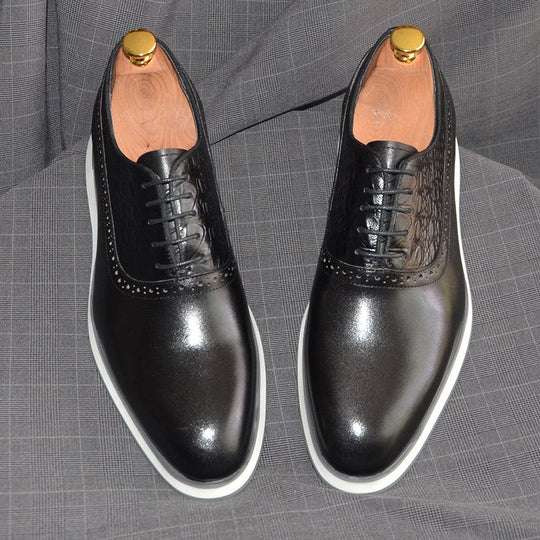 Polierte Rindsleder Oxford Herren Business Anzugschuhe