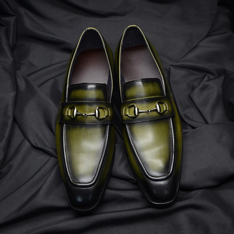 Weiche Rindsleder Loafer Herren Slip-On Gepolstert