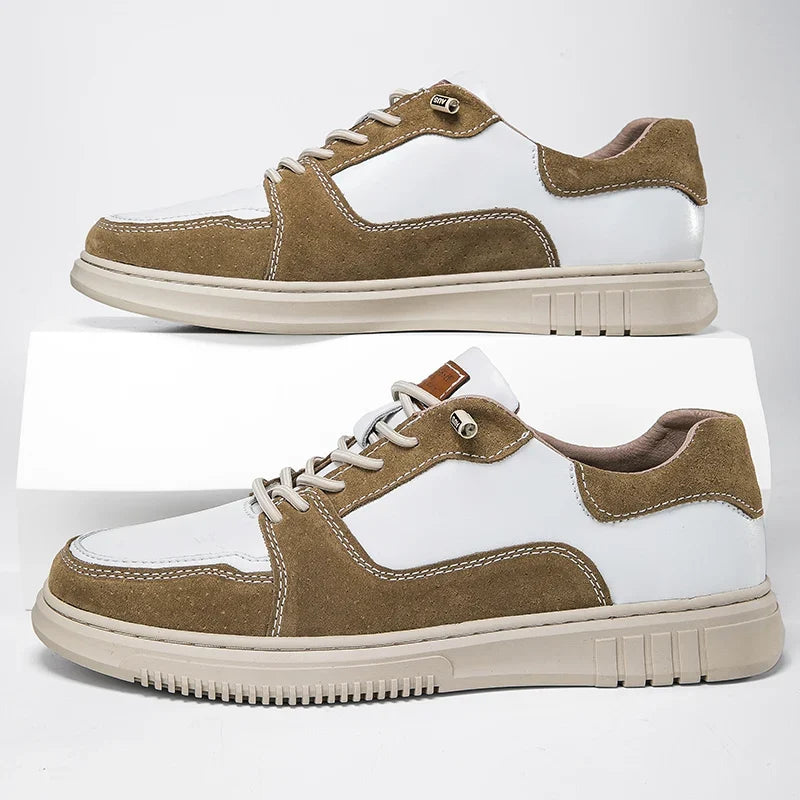 Spaltleder Sneaker Herren Slip-On Gepolstert Modern