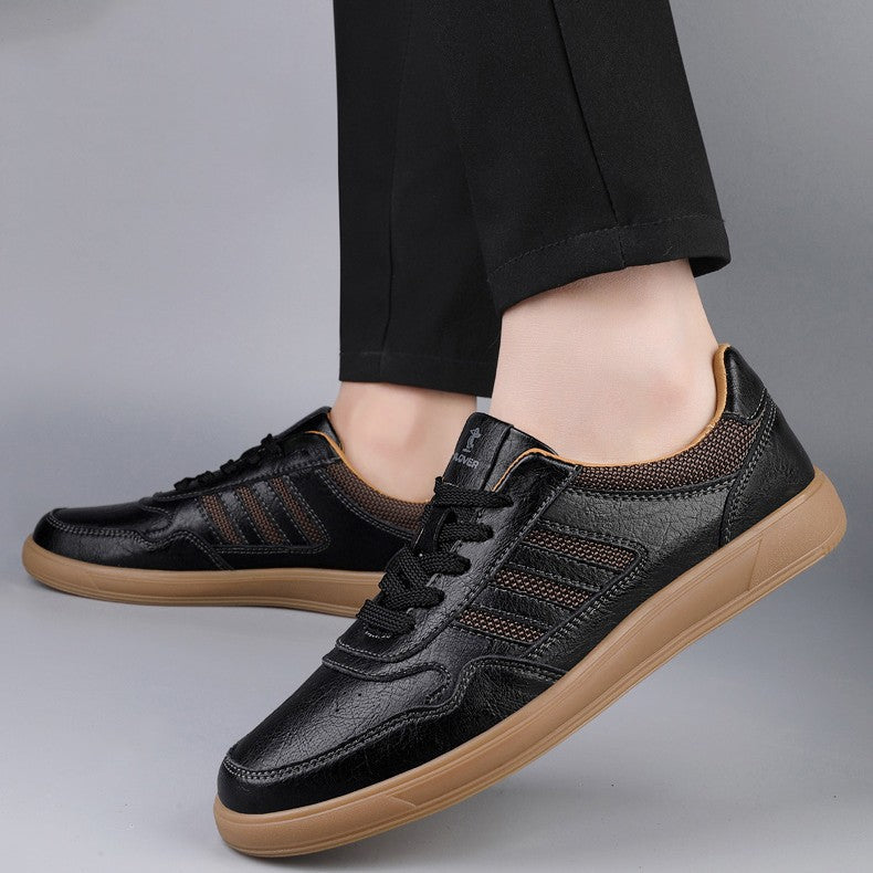 Echtleder Low-Top Sneaker Herren Retro Alltag Bequem