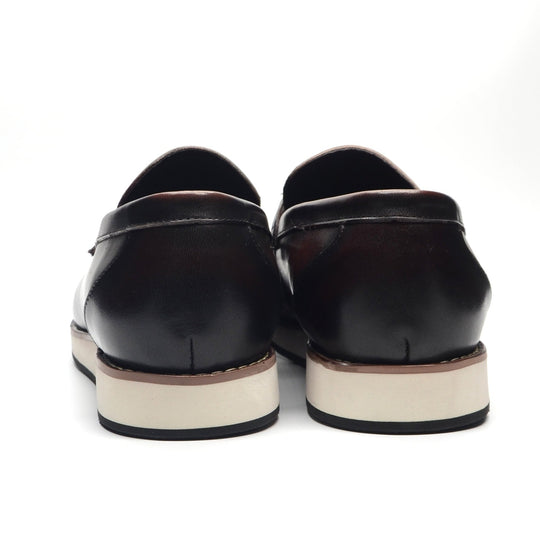 Handgefertigte Rindsleder Loafer Herren Slip-On Weich