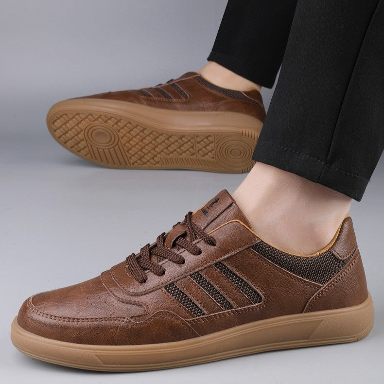 Echtleder Low-Top Sneaker Herren Retro Alltag Bequem