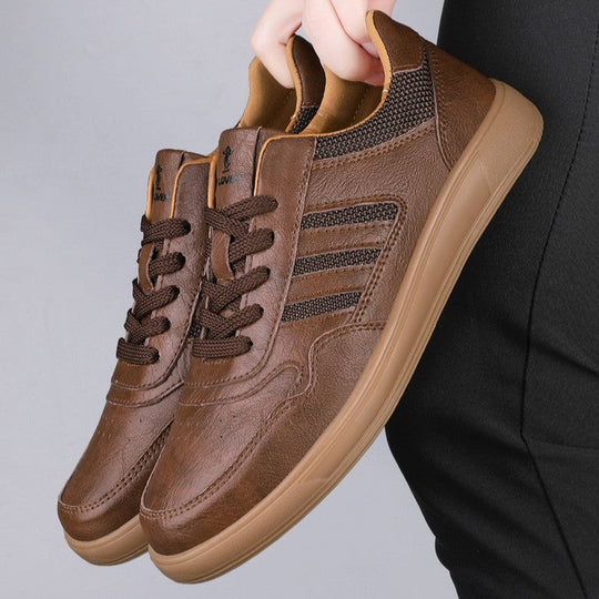 Echtleder Low-Top Sneaker Herren Retro Alltag Bequem