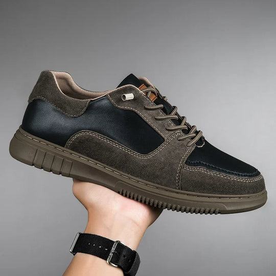 Spaltleder Sneaker Herren Slip-On Gepolstert Modern