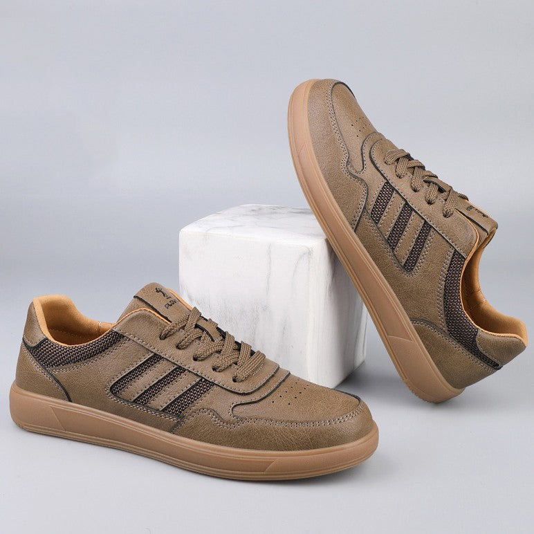 Echtleder Low-Top Sneaker Herren Retro Alltag Bequem