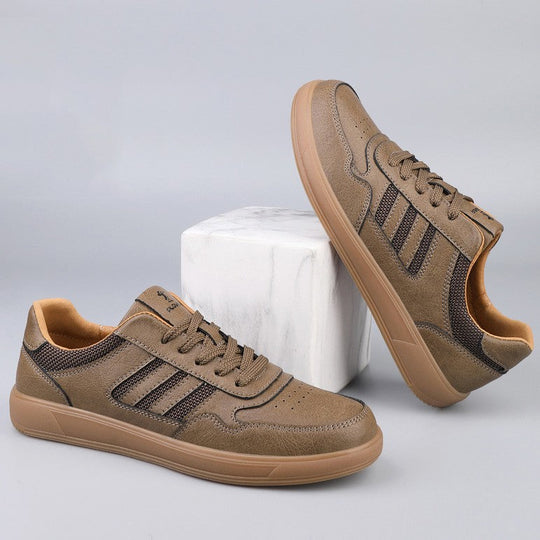 Echtleder Low-Top Sneaker Herren Retro Alltag Bequem