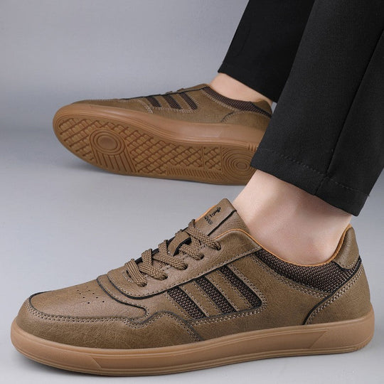Echtleder Low-Top Sneaker Herren Retro Alltag Bequem