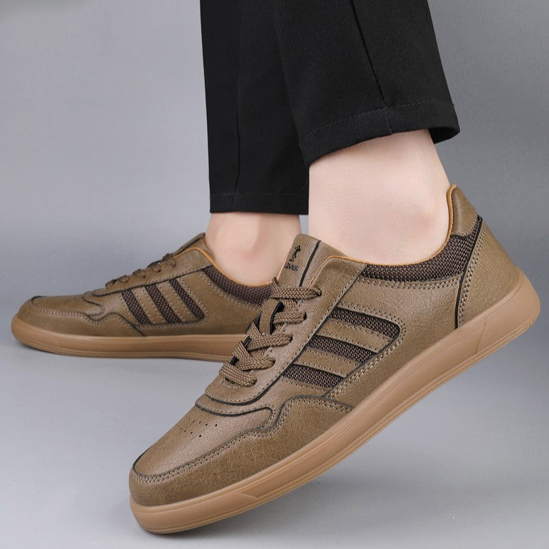 Echtleder Low-Top Sneaker Herren Retro Alltag Bequem