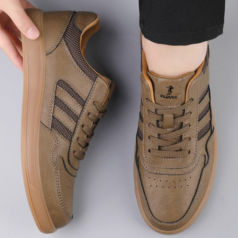 Echtleder Low-Top Sneaker Herren Retro Alltag Bequem