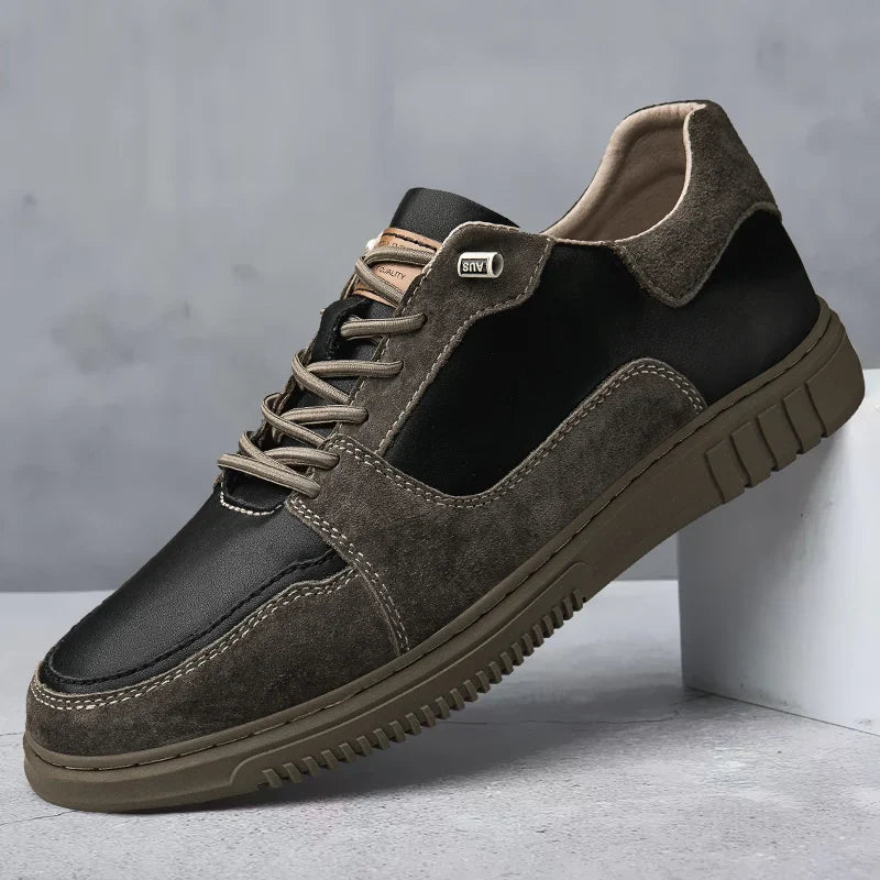 Spaltleder Sneaker Herren Slip-On Gepolstert Modern