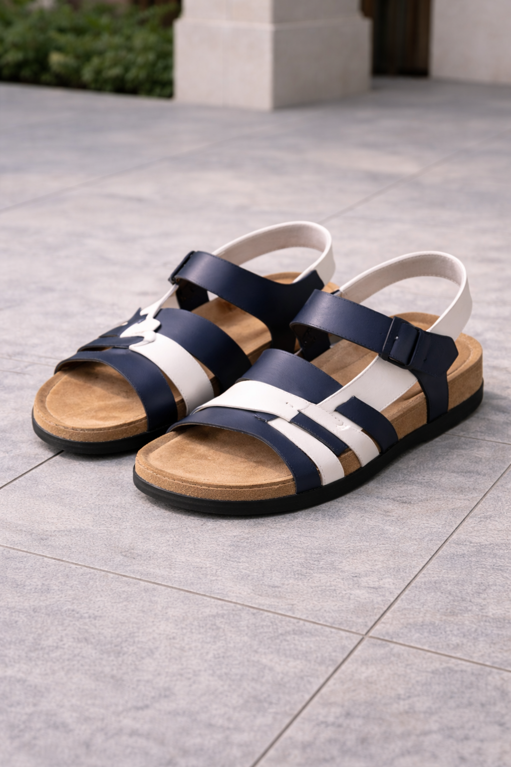 Leder Multi-Riemen Sandalen Herren Sommer Outdoor
