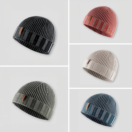 Strick Beanie Herren Wintermütze Vintage Warm Mütze