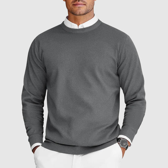 Rundhals Pullover Herren Casual Strick Basic Warm