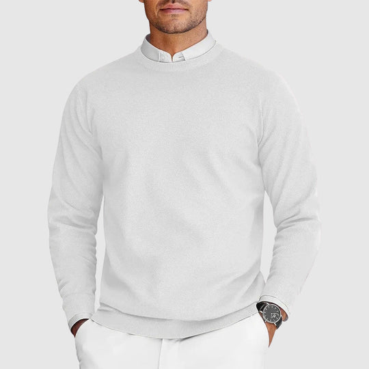 Rundhals Pullover Herren Casual Strick Basic Warm