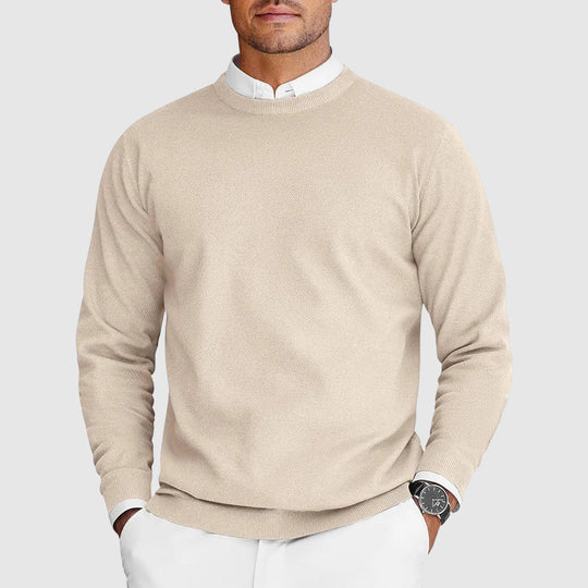 Rundhals Pullover Herren Casual Strick Basic Warm