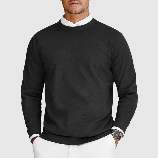 Rundhals Pullover Herren Casual Strick Basic Warm