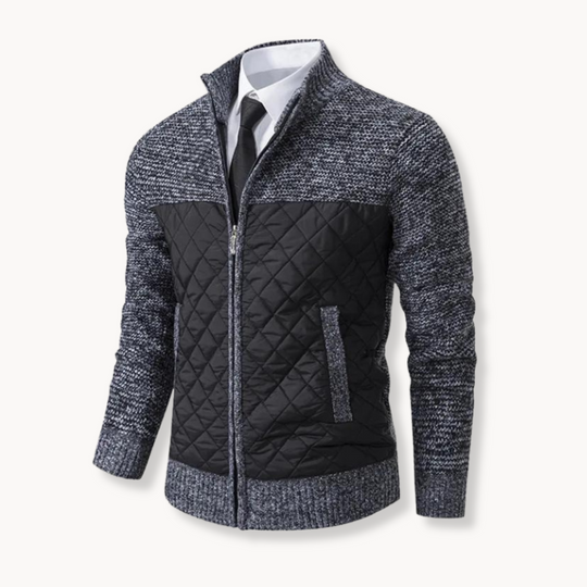Jacquard Strick Pullover Herren Strickpullover Warm