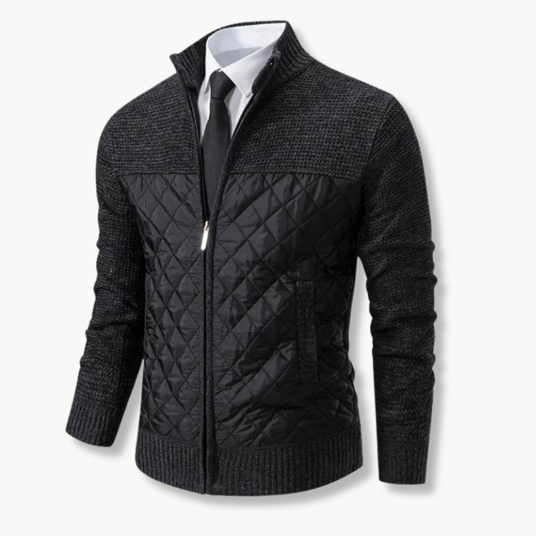 Jacquard Strick Pullover Herren Strickpullover Warm