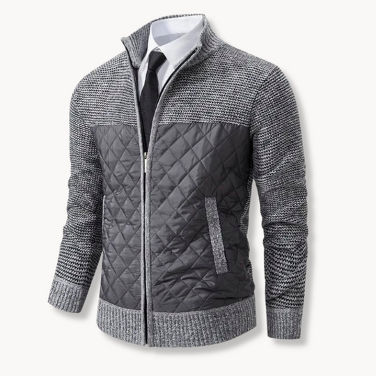 Jacquard Strick Pullover Herren Strickpullover Warm