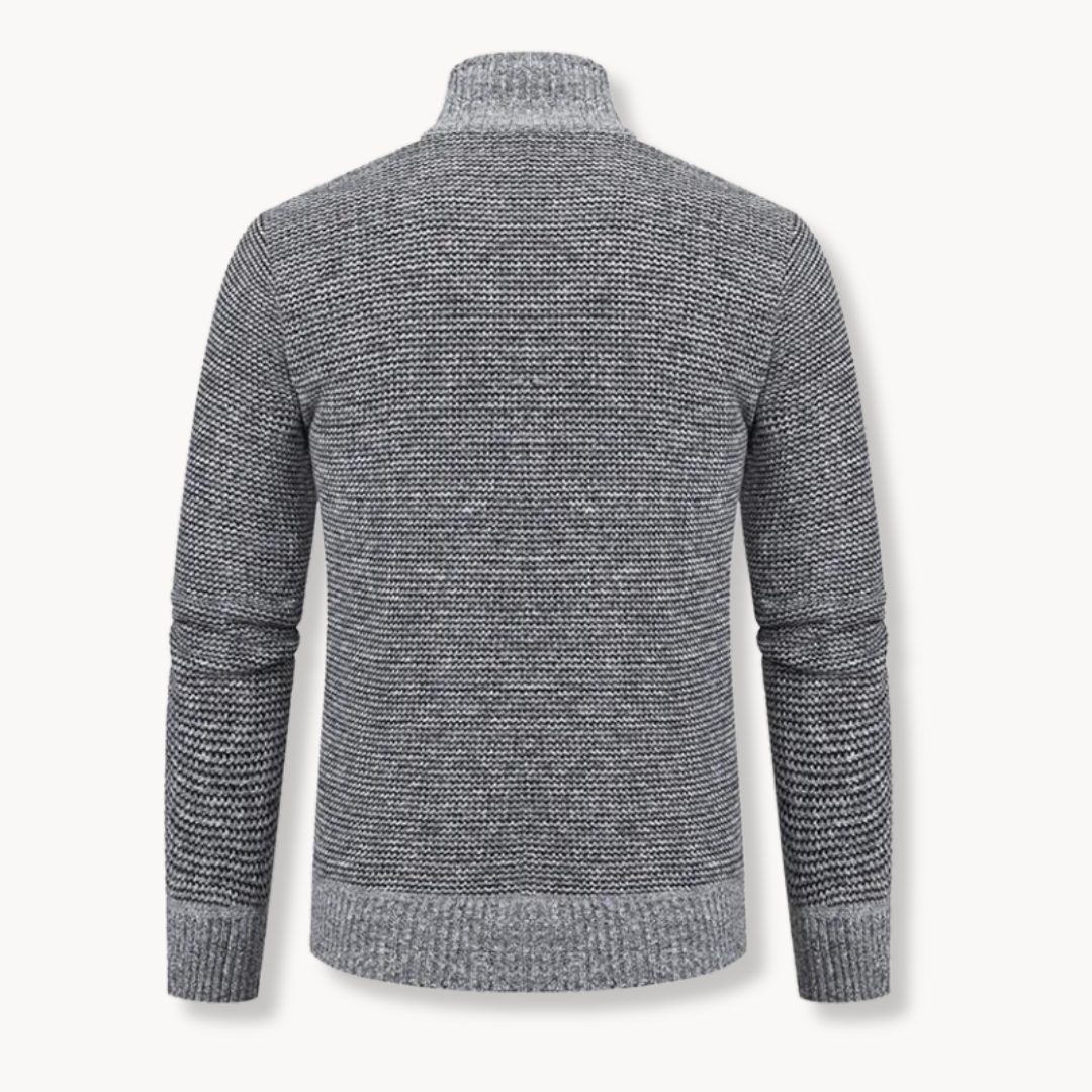 Jacquard Strick Pullover Herren Strickpullover Warm
