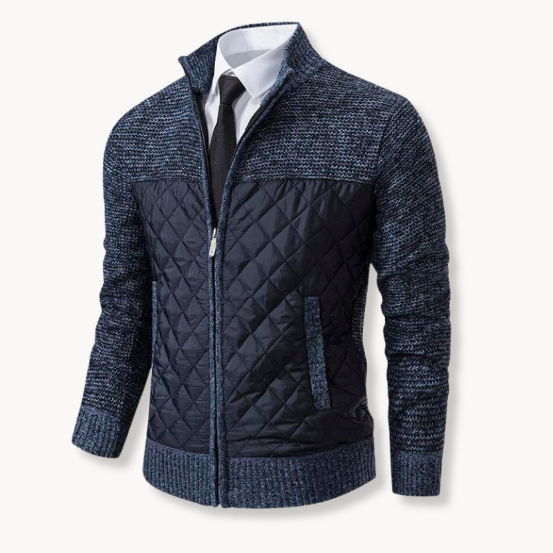 Jacquard Strick Pullover Herren Strickpullover Warm