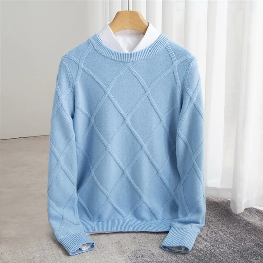 Premium Kaschmir Pullover Herren Strickpullover Elegant