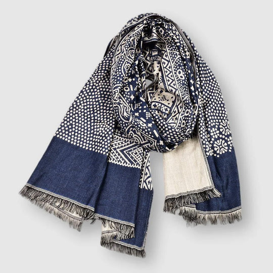 Baumwoll Schal Herren Winter Warm Elegant Halstuch