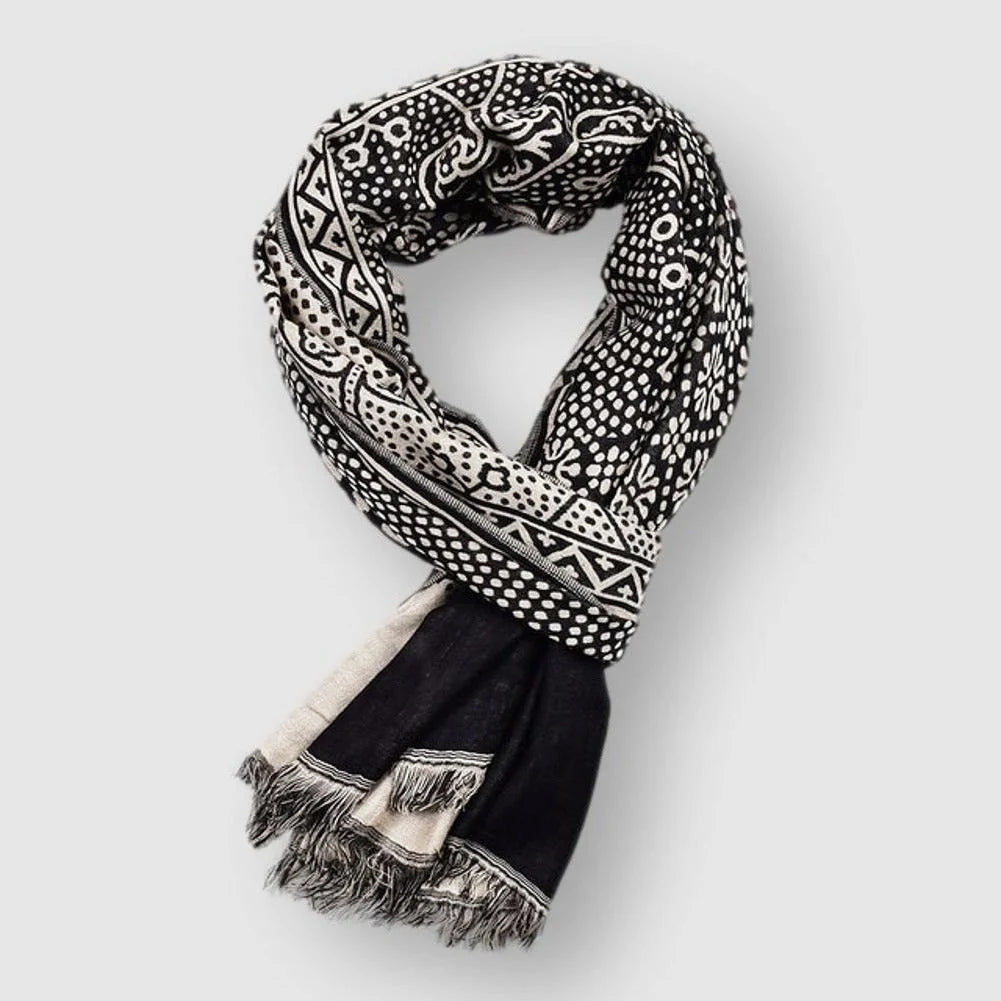Baumwoll Schal Herren Winter Warm Elegant Halstuch