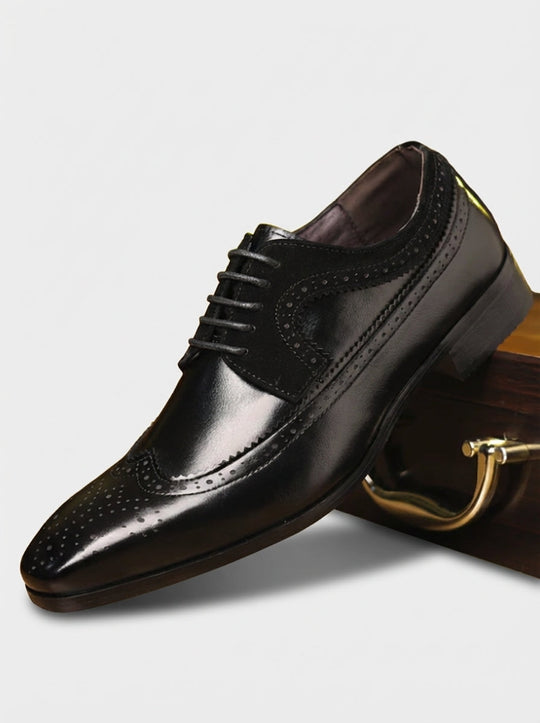 Wingtip Brogue Oxford Herren Hochzeit Anzugschuhe Leder