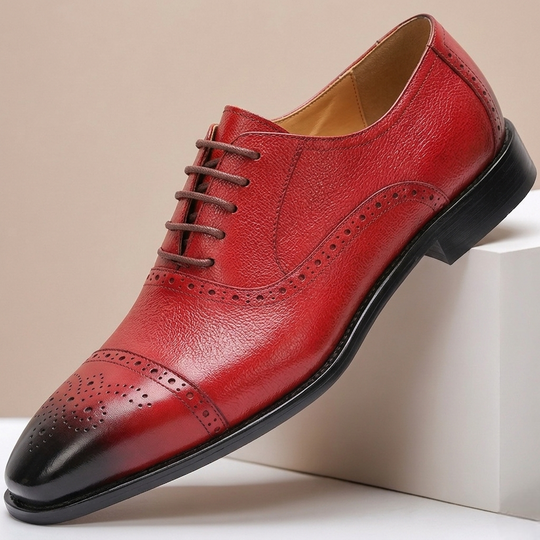 Rindsleder Schuhe Herren Business Elegant Anzugschuhe