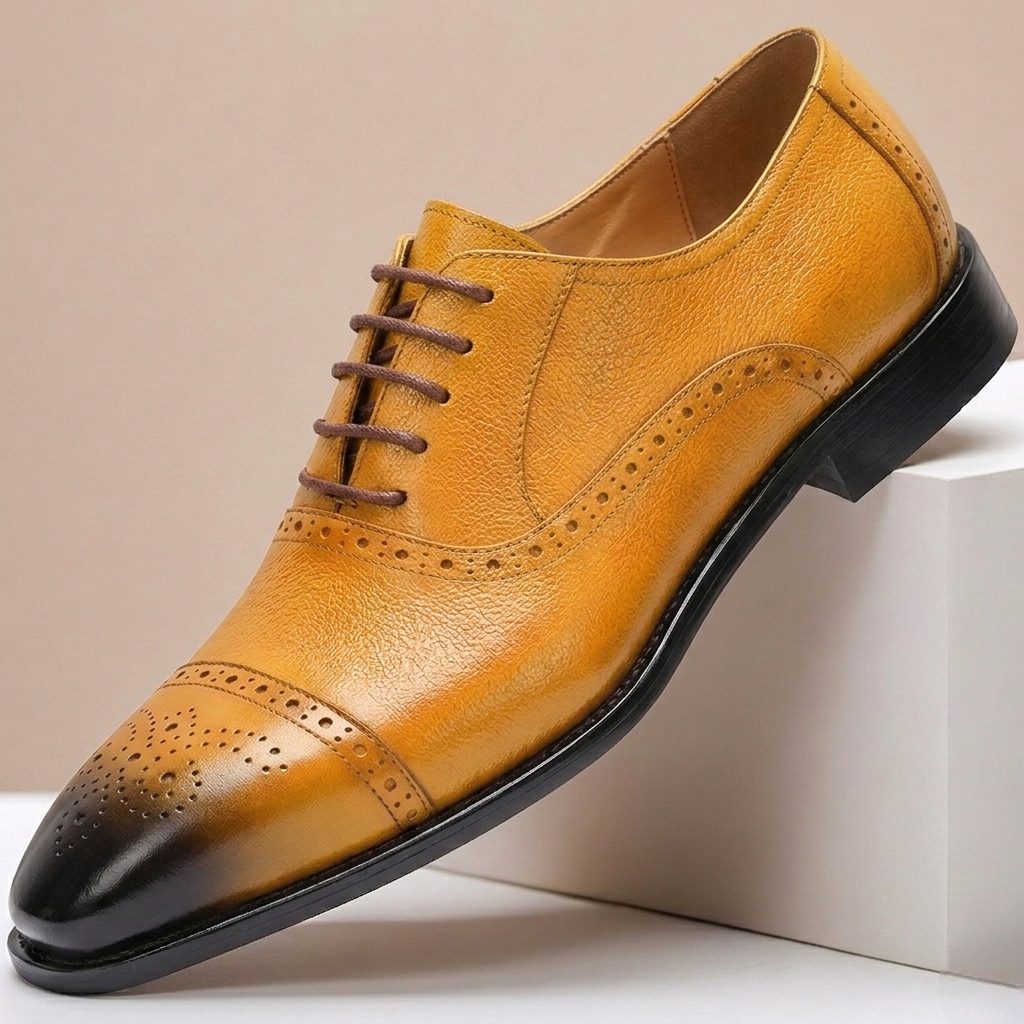 Rindsleder Schuhe Herren Business Elegant Anzugschuhe