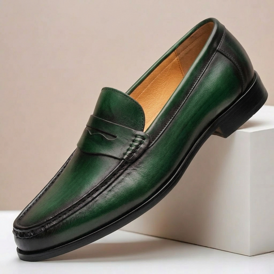 Rindsleder Loafer Herren Slip-On Elegant Business