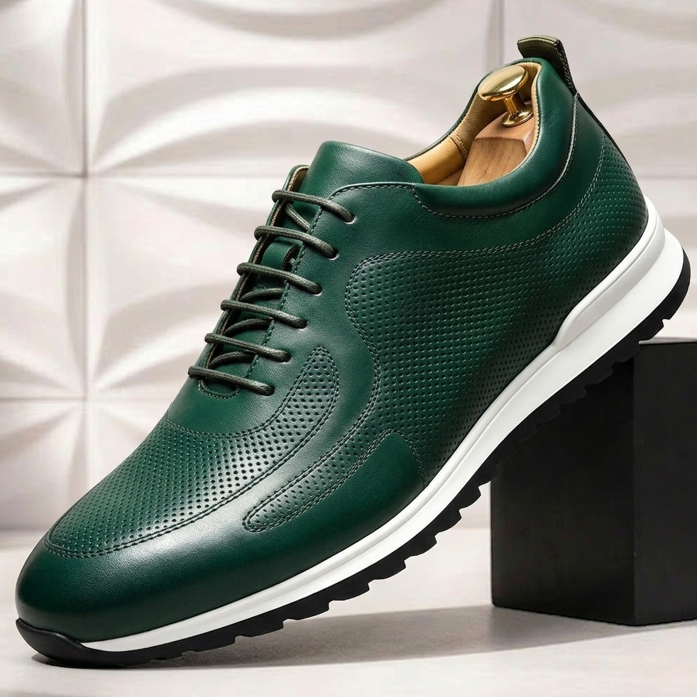Rindsleder Sneaker Herren Orthopädisch Komfort Casual