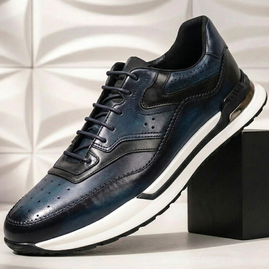 Rindsleder Sneaker Herren Vintage Casual Freizeit