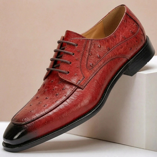 Rindsleder Schuhe Herren Elegant Business Leder Derby
